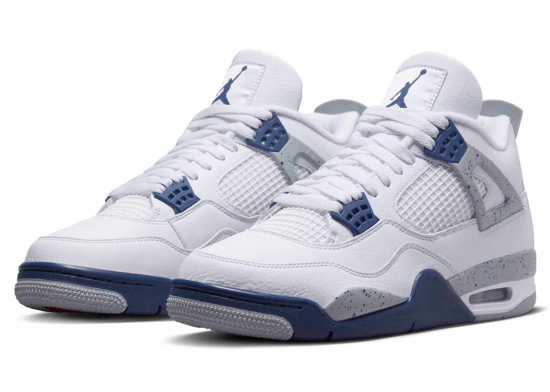 Jordan 4 Retro White Midnight Navy