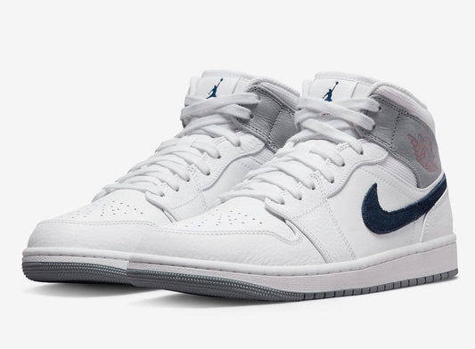 Jordan 1 Mid Paris White